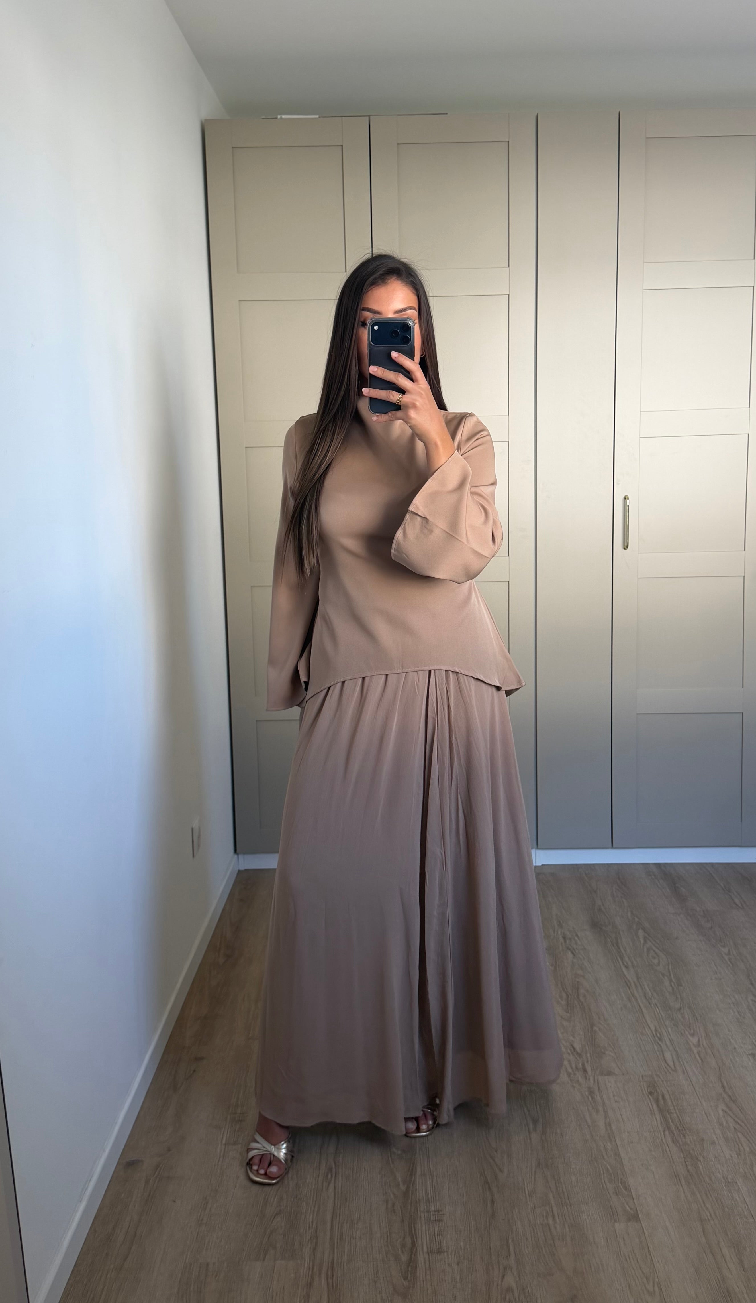 Ensemble deux pièces camel