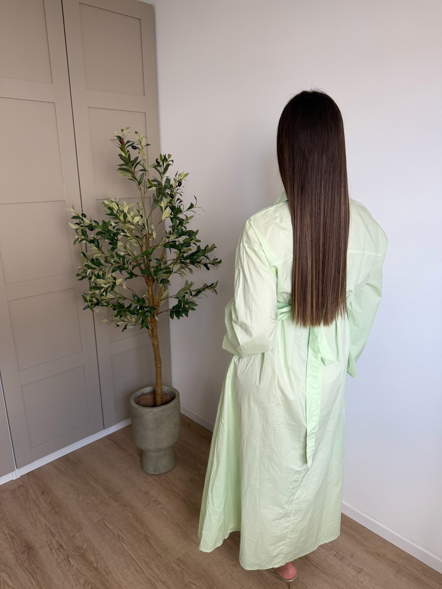 Robe chemise ceinturée