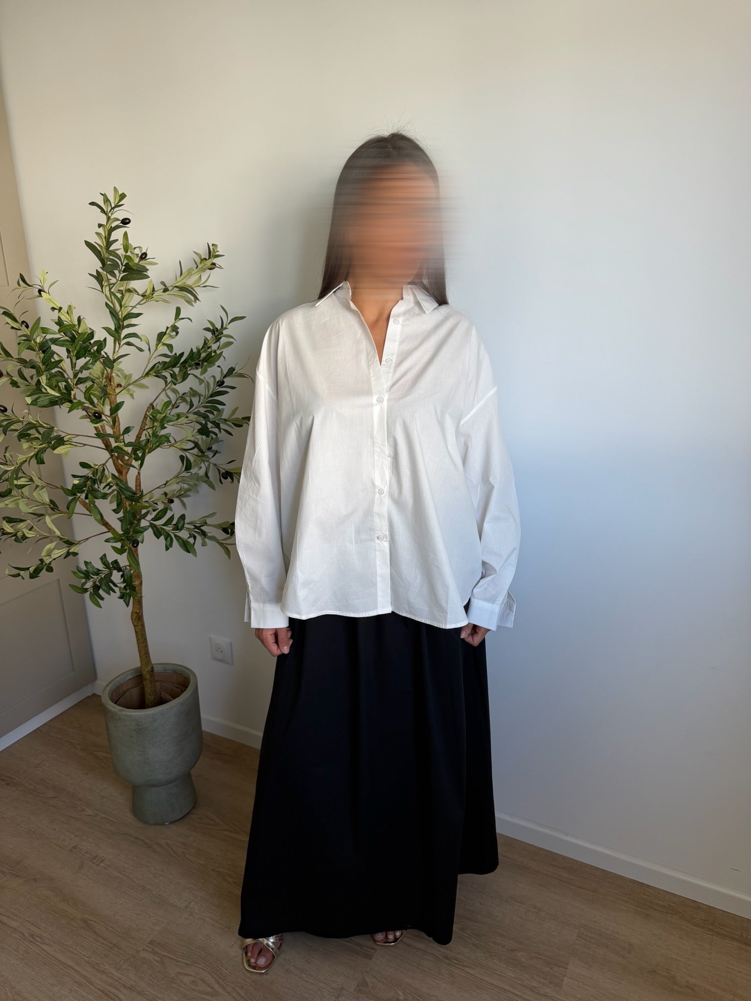 Chemise oversize blanche
