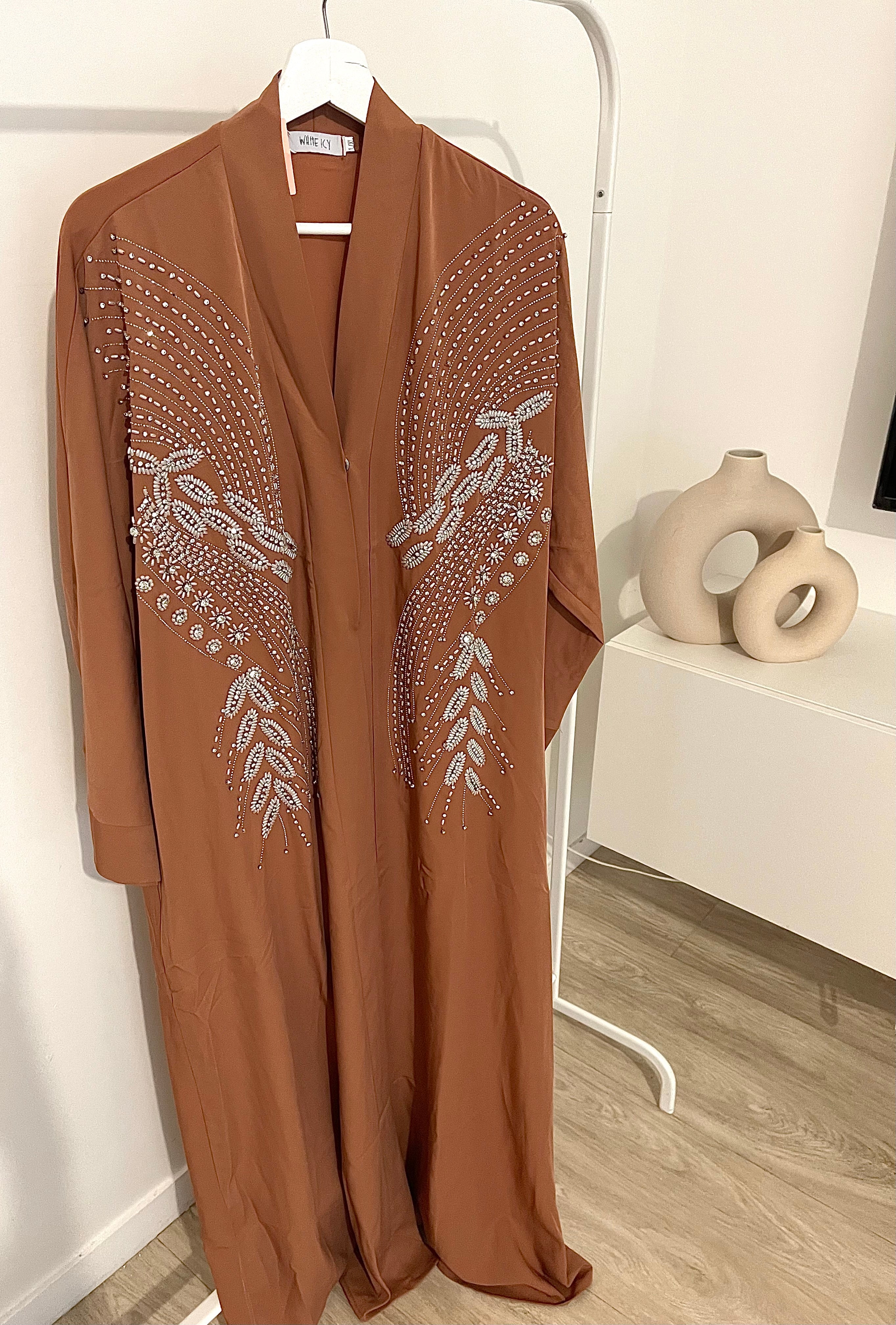 Abaya perlée