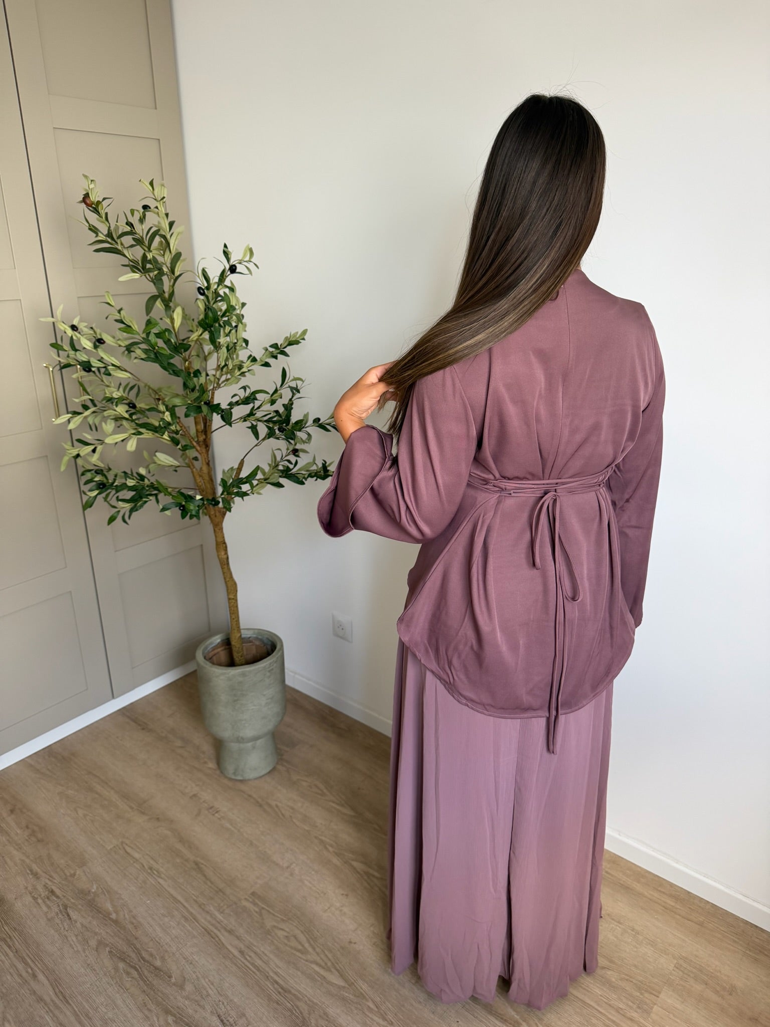 Ensemble deux pièces mauve